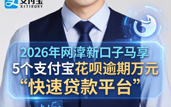 2026年网贷新口子马甲，概括5个支付宝花呗逾期万元快速贷款平台