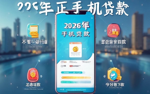 2026年正规的手机贷款，罗列五个不看征信无视黑白百分百下款