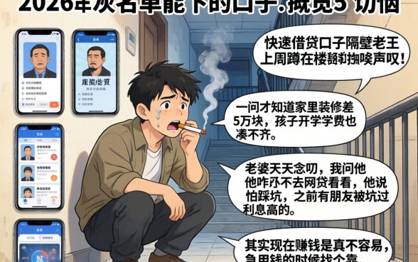 2026年灰名单能下的口子，概览5个手机和身份证快速借钱口子