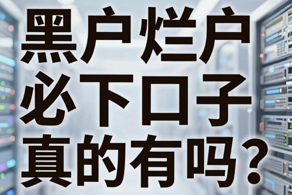 黑户烂户必下口子真的有吗？揭秘黑户烂户必下口子哪里找