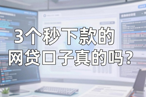 3个秒下款的网贷口子真的吗？急用钱哪里能快速通过审核