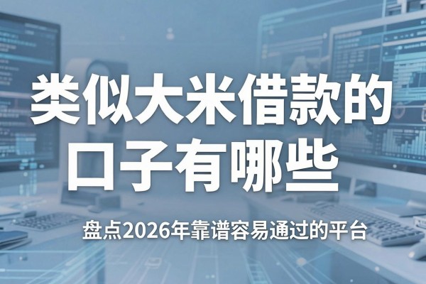 类似大米借款的口子有哪些，盘点2026年靠谱容易通过的平台