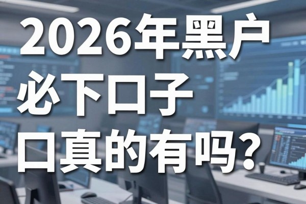 2026年黑户必下口子真的有吗？揭秘黑户能下款的贷款平台