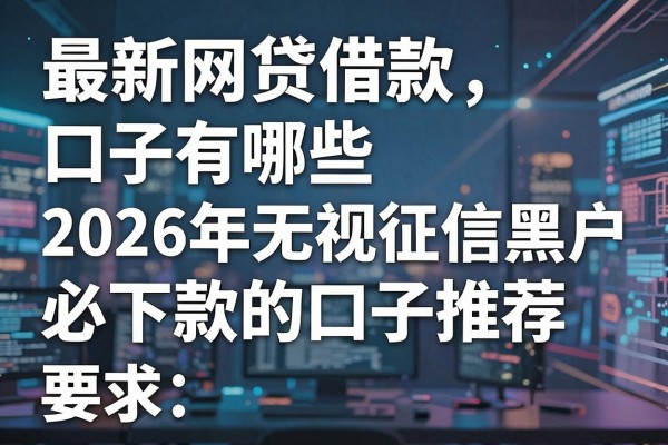最新网贷借款口子有哪些,2026年无视征信黑户必下款的口子推荐
