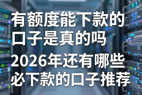 有额度能下款的口子是真的吗,2026年还有哪些必下款的口子推荐