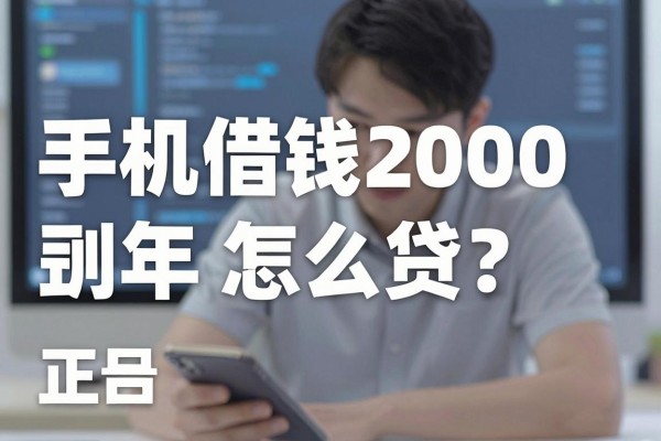 手机借钱2000怎么贷？正规平台秒下款攻略