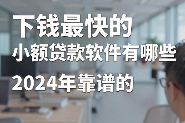 下钱最快的小额贷款软件有哪些，2024年靠谱的小额贷款软件推荐