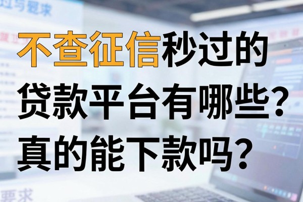 不查征信秒过的贷款平台有哪些?真的能下款吗?