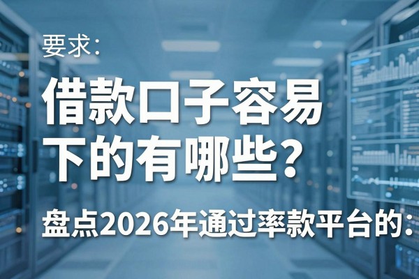 借款口子容易下的有哪些?盘点2026年通过率高的贷款平台