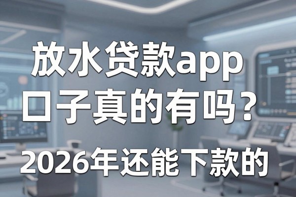放水贷款app口子真的有吗？2026年还能下款的正规平台推荐