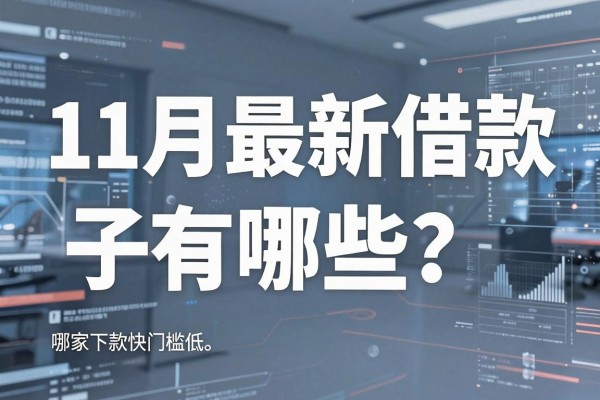 11月最新借款口子有哪些？哪家下款快门槛低？