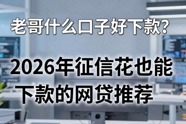 老哥什么口子好下款？2026年征信花也能下款的网贷推荐