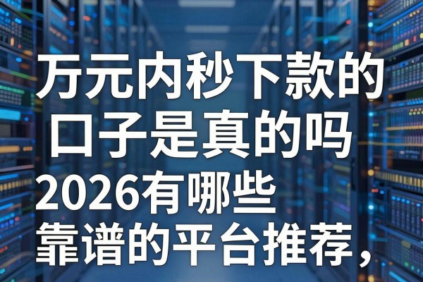 万元内秒下款的口子是真的吗,2026有哪些靠谱的平台推荐