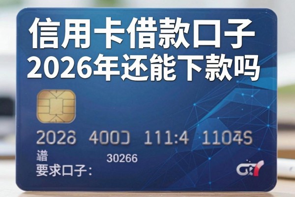 信用卡借款口子2026年还能下款吗,2026年有哪些靠谱的信用卡借款口子推荐