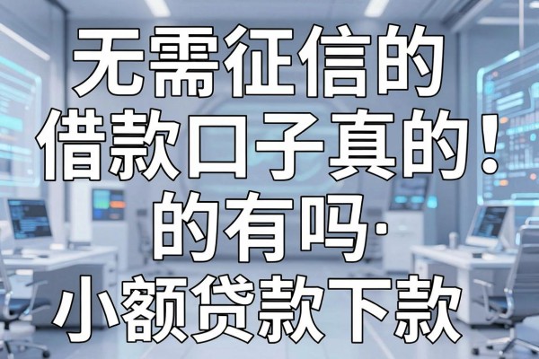无需征信的借款口子真的有吗,盘点几个容易下款的小额贷款平台
