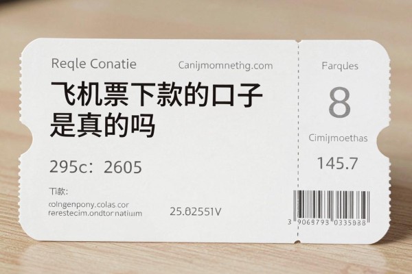 飞机票下款的口子是真的吗，飞机票下款的口子有哪些容易通过