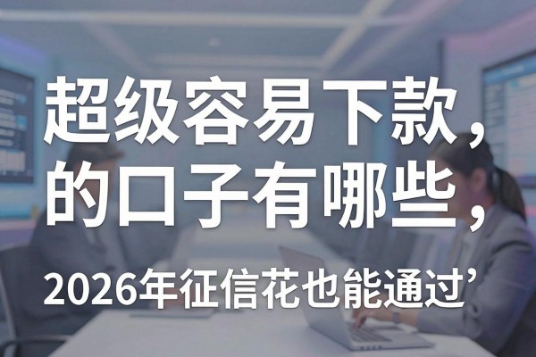 超级容易下款的口子有哪些,2026年征信花也能通过的借贷平台推荐