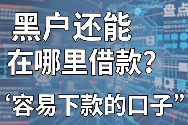 黑户还能在哪里借款？盘点几个容易下款的口子