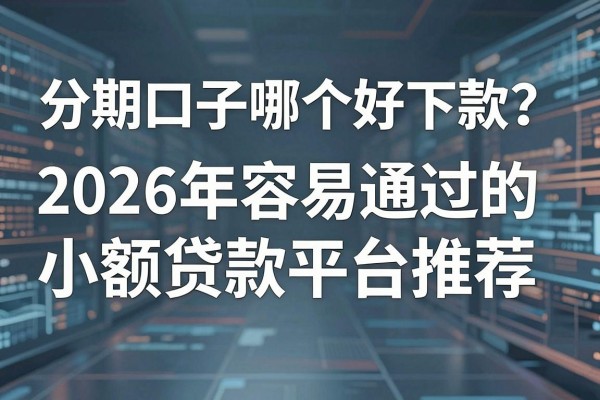 分期口子哪个好下款？2026年容易通过的小额贷款平台推荐