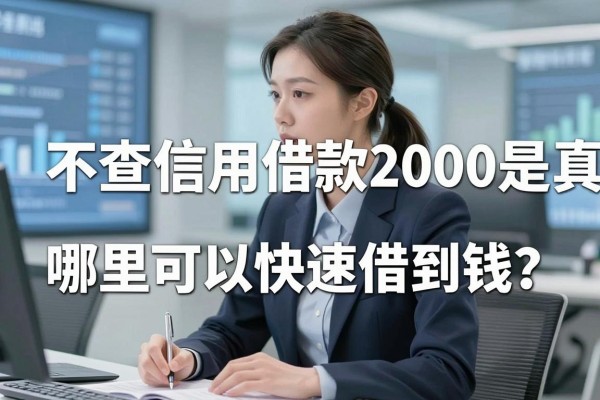 不查信用借款2000是真的吗?哪里可以快速借到钱