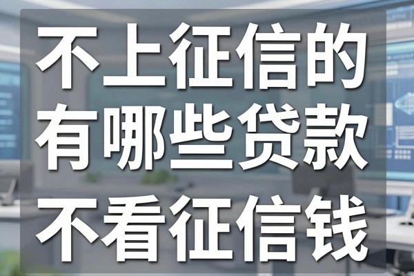 不上征信的有哪些贷款，哪里能借到钱不看征信