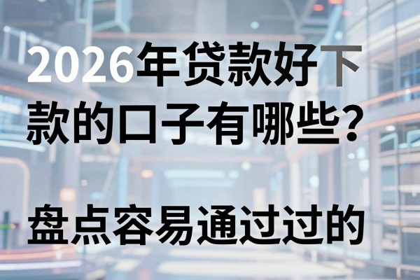 2026年贷款好下款的口子有哪些?盘点容易通过的下款平台