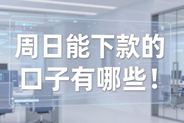 周日能下款的口子有哪些,周日还能放款的正规借款平台推荐