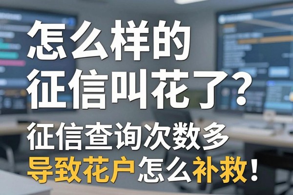 怎么样的征信叫花了?征信查询次数多导致花户怎么补救