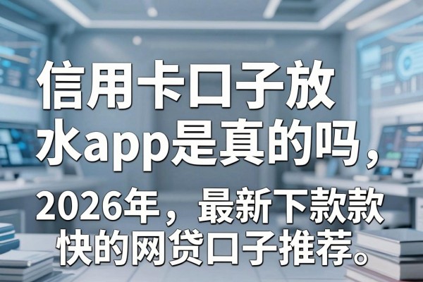 信用卡口子放水app是真的吗，2026年最新下款快的网贷口子推荐