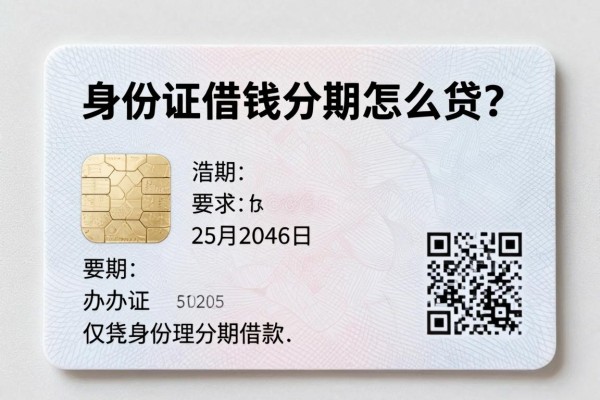 身份证借钱分期怎么贷?仅凭身份证能办理分期借款吗
