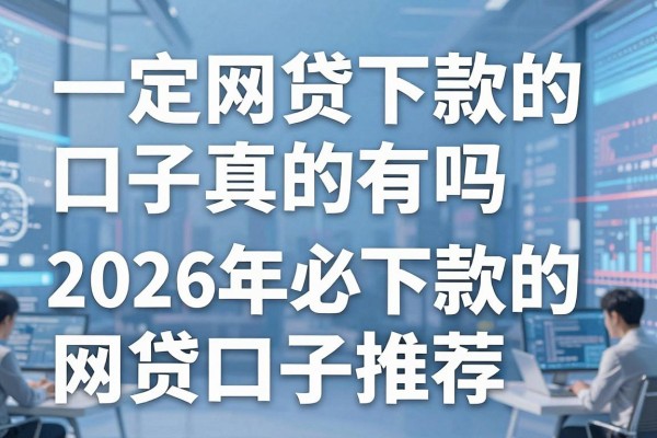 一定网贷下款的口子真的有吗，2026年必下款的网贷口子推荐