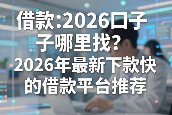 借款2026口子哪里找？2026年最新下款快的借款平台推荐