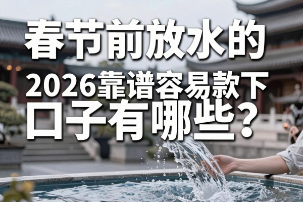 春节前放水的口子有哪些?2026靠谱容易下款的渠道推荐