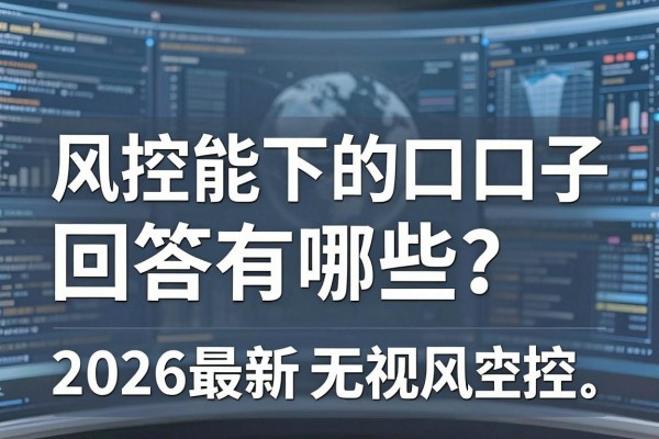 风控能下的口子回答有哪些？2026最新无视风控必下口子推荐