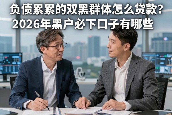 负债累累的双黑群体怎么贷款？2026年黑户必下口子有哪些