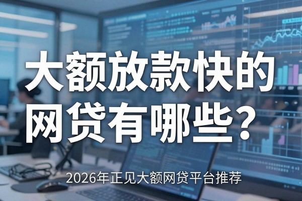 大额放款快的网贷有哪些？2026年正规大额网贷平台推荐
