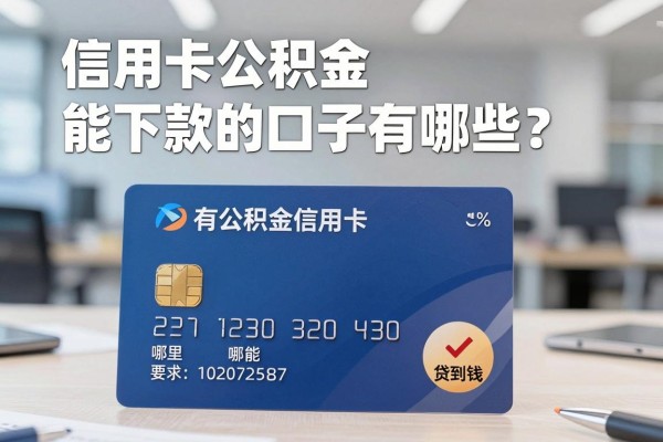 信用卡公积金能下款的口子有哪些？有公积金信用卡哪里能贷到钱