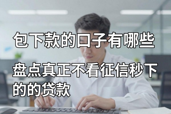 包下款的口子有哪些,盘点真正不看征信秒下款的贷款