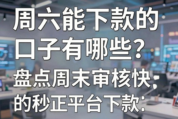周六能下款的口子有哪些？盘点周末审核快秒下款的正规平台