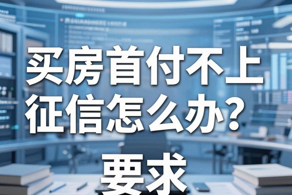 买房首付不上征信怎么办？会影响房贷审批吗？