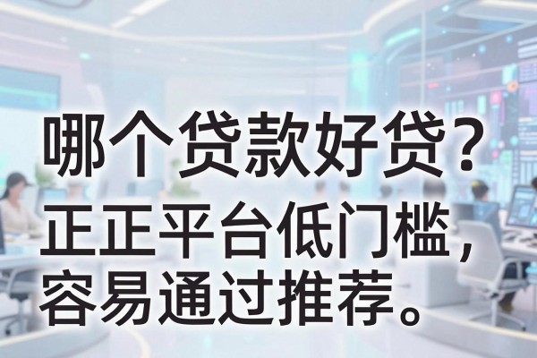 哪个贷款好贷？正规平台低门槛容易通过推荐