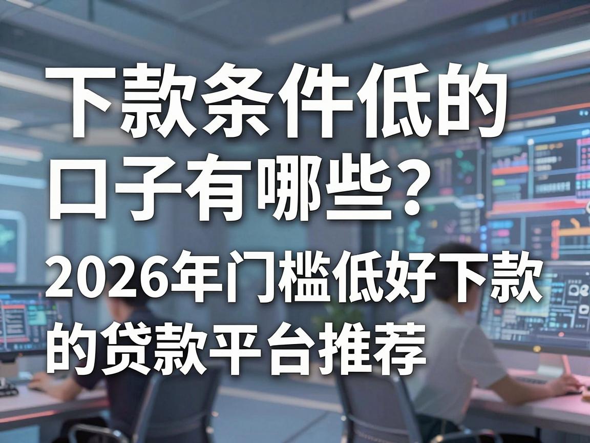 下款条件低的口子有哪些?2026年门槛低好下款的贷款平台推荐