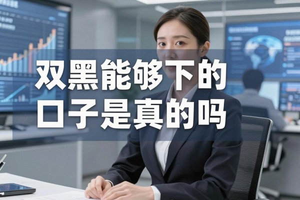 双黑能够下的口子是真的吗,哪里有靠谱的双黑贷款渠道