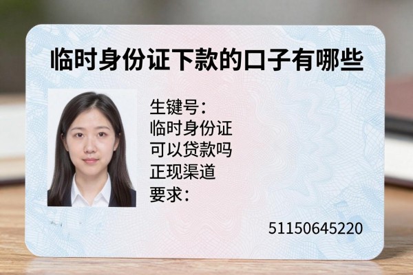 临时身份证下款的口子有哪些,临时身份证可以贷款吗正规渠道