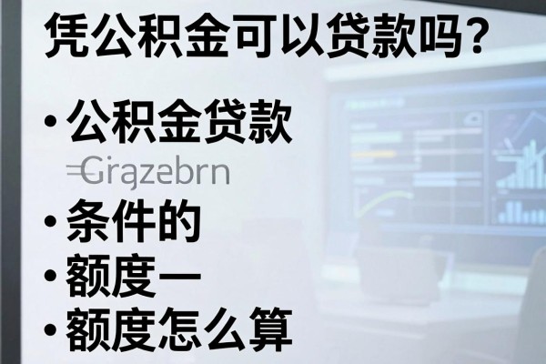 凭公积金可以贷款吗?公积金贷款的条件和额度怎么算