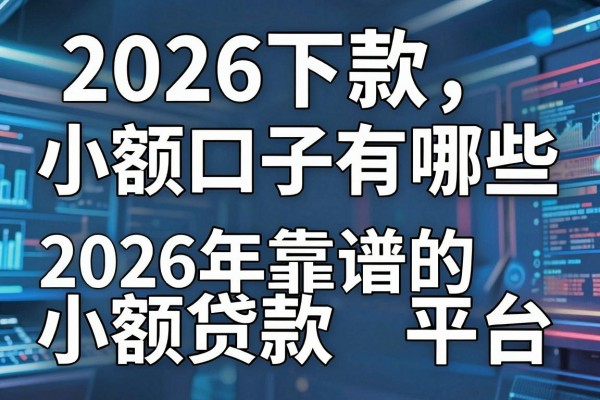 2026下款小额口子有哪些，2026年靠谱的小额贷款平台推荐