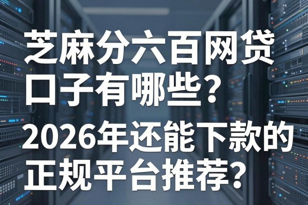芝麻分六百网贷口子有哪些？2026年还能下款的正规平台推荐