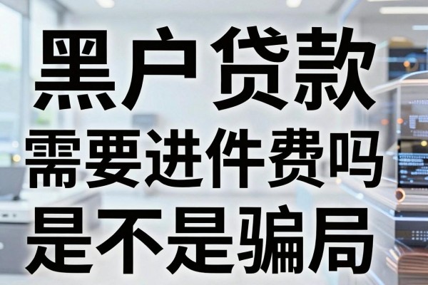 黑户贷款需要进件费吗,黑户贷款收进件费是不是骗局