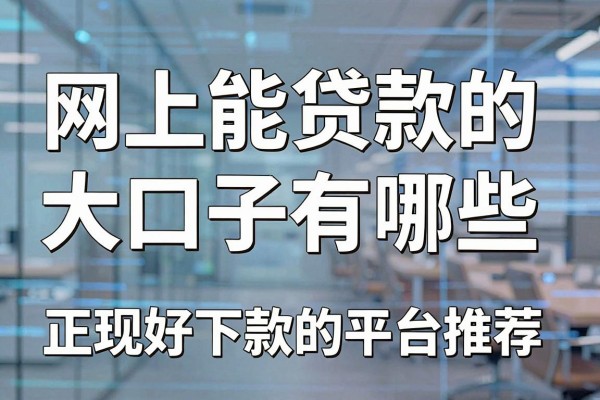 网上能贷款的大口子有哪些,正规好下款的平台推荐