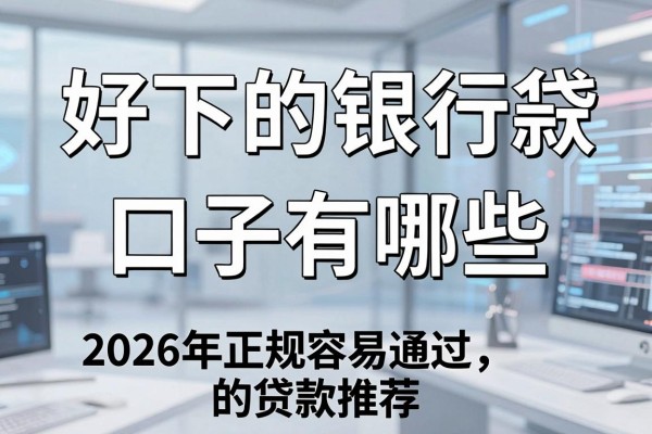 好下的银行贷款口子有哪些,2026年正规容易通过的贷款推荐